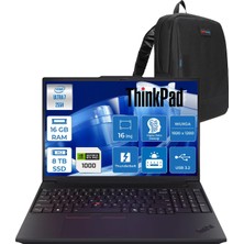 Lenovo Thinkpad P16V Gen3 Intel Core Ultra 7 255H 16GB 8tb SSD 8GB/RTXPRO1000 Blackwell 16" Wuxga IPS 400NITS Freedos Taşınabilir Iş Istasyonu 21RS0006TXF49 + Zettaçanta