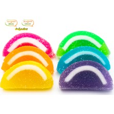 Doğanlar Gıda RENKLİ  Karpuz Dilimi Jöle Şekerleme-Jelatinsiz -Doğal-Helal-Vegan -Glutensiz 1000 Gr.