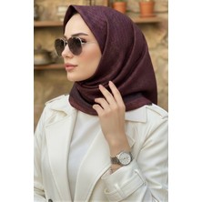 İmaj Butik Bordo Ipekhan Soft Dijital Pamuklu Eşarp