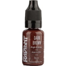 Radiant Colors Dark Brown Koyu Kahverengi Dövme Boyası 1/2oz - 15ml