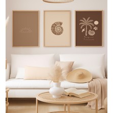 Voba Store 3 Parça Bohem Mdf Tablo Seti