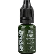 Radiant Colors Dark Green Koyu Yeşil Dövme Boyası 1/2oz - 15ml