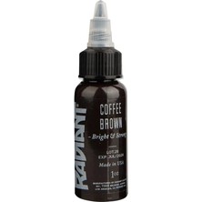 Radiant Colors Coffee Brown Sıcak Kahverengi Dövme Boyası 1oz - 30ml