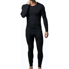 Tutku Erkek Termal Içlik Alt Üst Fanilalı Takım-Siyah2-Xl