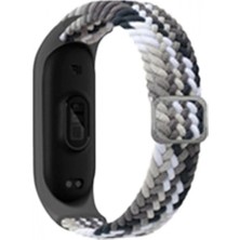 Marsilyan Xiaomi Mi Band 4 Star Kordon - Gri-Siyah