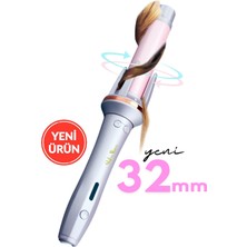 Özbience Pembe Otomatik Saç Maşası 32MM Kalın Su Dalgası, Şık ve Kullanışlı