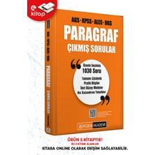 Ags-Kpss-Ales-Dgs Paragraf Tamamı Çözümlü Çıkmış Sorular E-Kitap