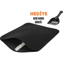 BTNES Elekli Kedi Tuvalet Önü Kedi Kumu Paspası Çift Katmanlı Pet Paspası Kedi Tuvaleti Önü  Kolay Kum Boşaltım ( Kürek Hediyeli) 5.0 8 Değerlendirme Fotoğraflı Yorum Iconu