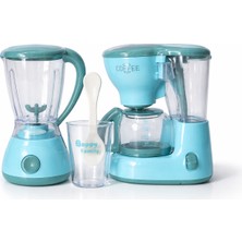 Toyska Happy Furniture Series – Oyuncak Mutfak Seti (3 Parça) - Kahve Makinesi - Blender - Ölçü Kabı