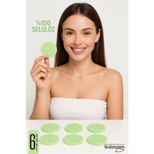 Özbience Doğal Selülöz Makyaj Temizlik Pedi, 6'lı Paket, Cilt Bakımı Için Uygun