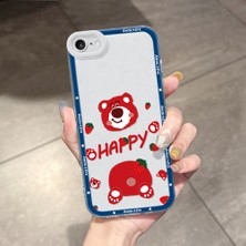 HONTINGA iPhone 7/8/se 2020 2022 ile Uyumlu Kılıfı Şeffaf Kamera Korumali Bear Desen Airbag Yumuşak Silikon Telefon Kılıfı K5-0182