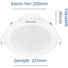 Philips Eridani DL190B 23W 200MM Delik Çapı 2000 Lümen Spot