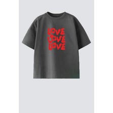 Monila Kız Çocuk Pamuklu Bisiklet Yaka Baskılı T-Shirt