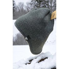 Bite Nose Unisex Içi Polar Kulak Ense Koruyuculu Rüzgar Geçirmez Termal Örme Bere