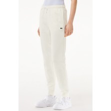 Lacoste Kadın Straight Fit Beyaz Eşofman Altı