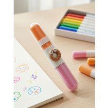 Bam Sevimli Kurabiye Figürlü 2 Taraflı Renkli Keçeli Kalem