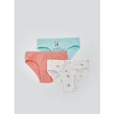 Lc Waikiki Yeni Sezon Baskılı Kız Çocuk Külot 3'lü