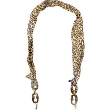 Optic Plus Ince Fularlı Gözlük Ipi / Şal Gözlük Askısı Leoparlı Model 613