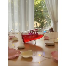 Dörtel Tedarik Işıklı Sulu Love Figürlü Batmayan Şişe Biblo Hediyelik