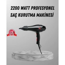Özbience 2200W Profesyonel Fön Makinesi, Ac Motor, Soğuk ve Sıcak Üfleme