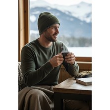 Bite Nose Unisex Içi Polar Kulak Ense Koruyuculu Rüzgar Geçirmez Termal Örme Bere