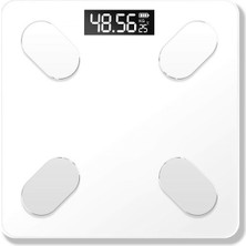 Özbience Dijital Beyaz Bluetooth Elektronik Tartı Kilo ve Vücut Ölçüm Cihazı
