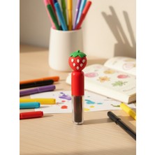 Bam Meyve Figürlü Renkli Keçeli Kalem