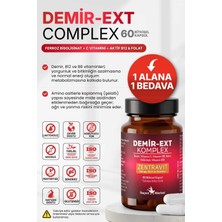Zentravit DEMİR-EXT KOMPLEX (Ferroz Bisglisinat) 60 Bitkisel Kapsül