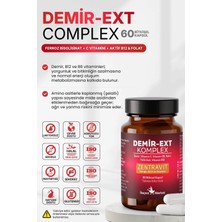 Zentravit DEMİR-EXT KOMPLEX (Ferroz Bisglisinat) 60 Bitkisel Kapsül