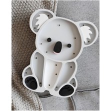 GHY Ahşap Dekoratif Işıklı Koala Figürlü Masa Süsü Biblo