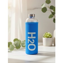 Tohana H2O Kılıflı Cam Matara Mavi 1000 ml