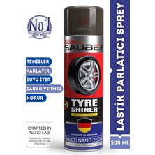 PROSAÜBER Oto Lastik Parlatıcı Sprey - Su Itici & Toz Tutmayan Hızlı Cila Etkili Lastik Bakımı