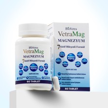 Vetramag 5'li magnezyum + B6+B12 ile güçlendirilmiş formül - Kas Yorgunluğu, Uyku ve Stres Desteği- 60 tablet