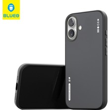 Blueo Mr. Gorilla iPhone 16 Uyumlu Magsafe Destekli Çift Renk Tasarım Içi Kadife Likit Silikon Kılıf