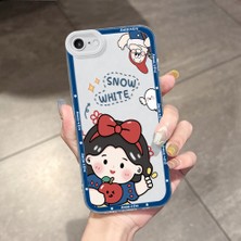 HONTINGA iPhone 7/8/se 2020 2022 ile Uyumlu Kılıfı Şeffaf Kamera Korumali Şirin Kız Desen Airbag Yumuşak Silikon Telefon Kılıfı K5-0183