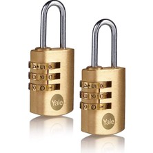 Yale 22 mm Şifreli Pirinç Asma Kilit 2 Li