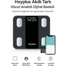 Özbience Akıllı Dijital Vücut Analiz Tartısı, Yağ, Su, Kas ve Kalori Ölçümü