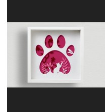 GHY Ahşap Dekoratif 3D Katmanlı Pati Masa Süsü