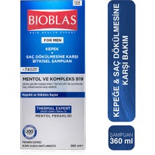 Bioblas Thermal Expert Men Kepek ve Saç Dökülmesine Karşı Şampuan 360 Ml