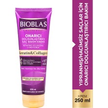 Bioblas Sülfatsız Saç Bakım Kremi 250 ml Keratin ve Kolajen İçerikli İnce Telli Saçlara Hacim ve Dökülme Karşıtı