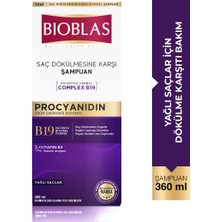 Bioblas Procyanidin Yağlı Saçlar İçin Arındırıcı Şampuan 360 Ml - Saç Dökülmesine & Yağlanmaya Karşı