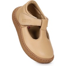 Kiko Kids Lija %100 Deri Günlük Kız Bebek Babet Ayakkabı
