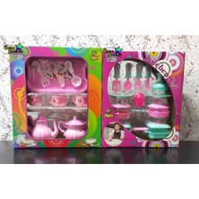 Oyuncak Ikili Mutfak Çay Tepsili Çocuk Evcilik Oyun Seti Hediyelik