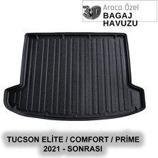 Elorcar Hyundaı Tucson Elite / Comfort / Prime 2021 - Sonrası 3D Bagaj Havuzu
