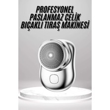 Özbience Mini USB Şarjlı Sakal ve Yanak Tıraş Makinesi, Taşınabilir ve Korumalı