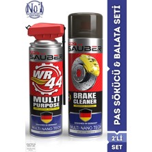 PROSAÜBER 2'li Set Pas Sökücü Kobra Başlık ve Fren Balata Temizleyici Sprey Oto Bakım Yağ Kir Pas Giderici