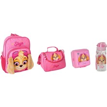 GENC DIJITAL BASKI Paw Patrol Skye Okul Çantası ,beslenme Çantası ,matara ve Beslenme Kabı