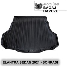 Elorcar Hyundaı Elantra Sedan 2021- Sonrası 3D Bagaj Havuzu