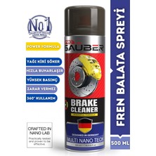 PROSAÜBER Fren Balata Temizleyici Sprey 500ML Power - Hızlı Kuruyan Yağ & Kir Sökücü Güçlü Formül