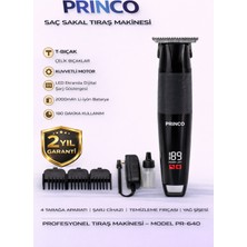 Princo Şarjlı Saç Sakal Tıraş Makinası PR-640 Siyah